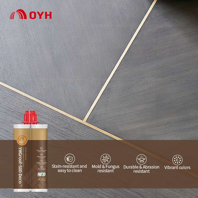 Mold-resistant epoxy-based tile grout