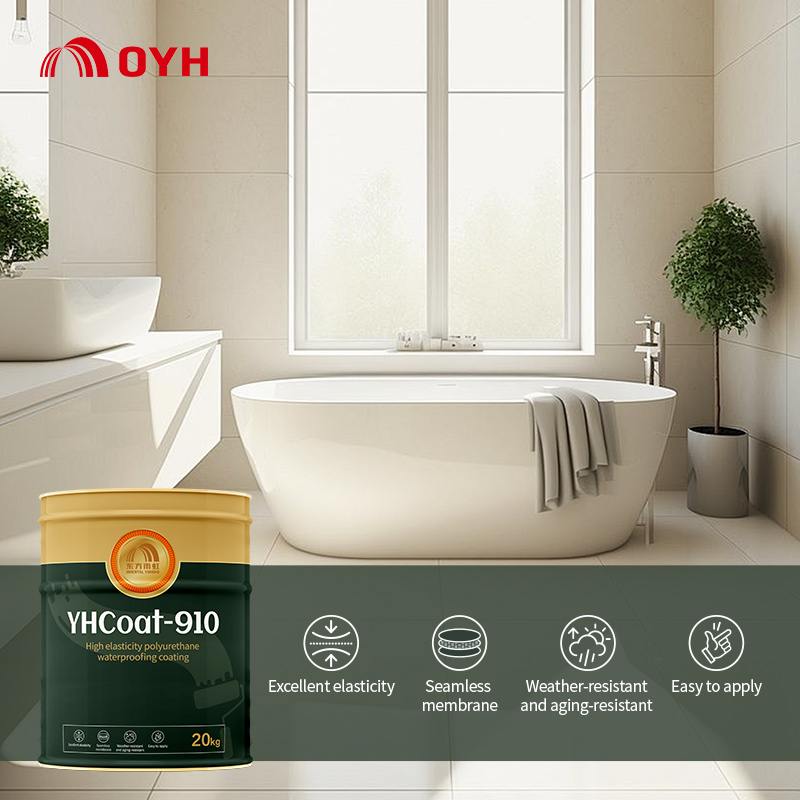 High elasticity polyurethane waterproofing coating