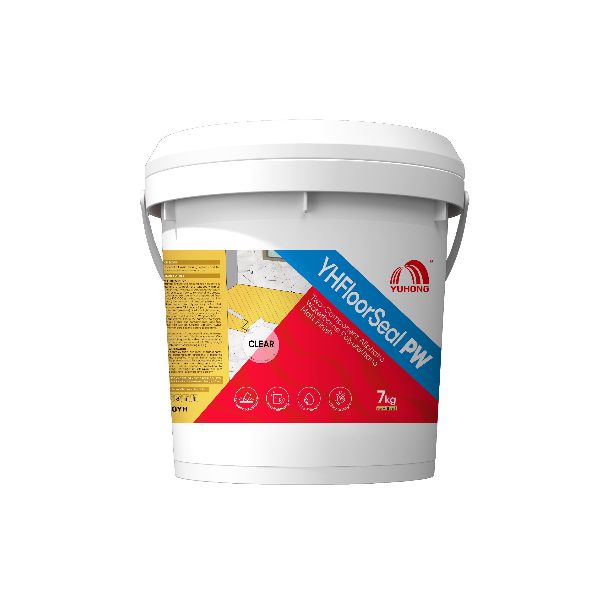 Two-Component Aliphatic Waterborne Polyurethane Matt Finish