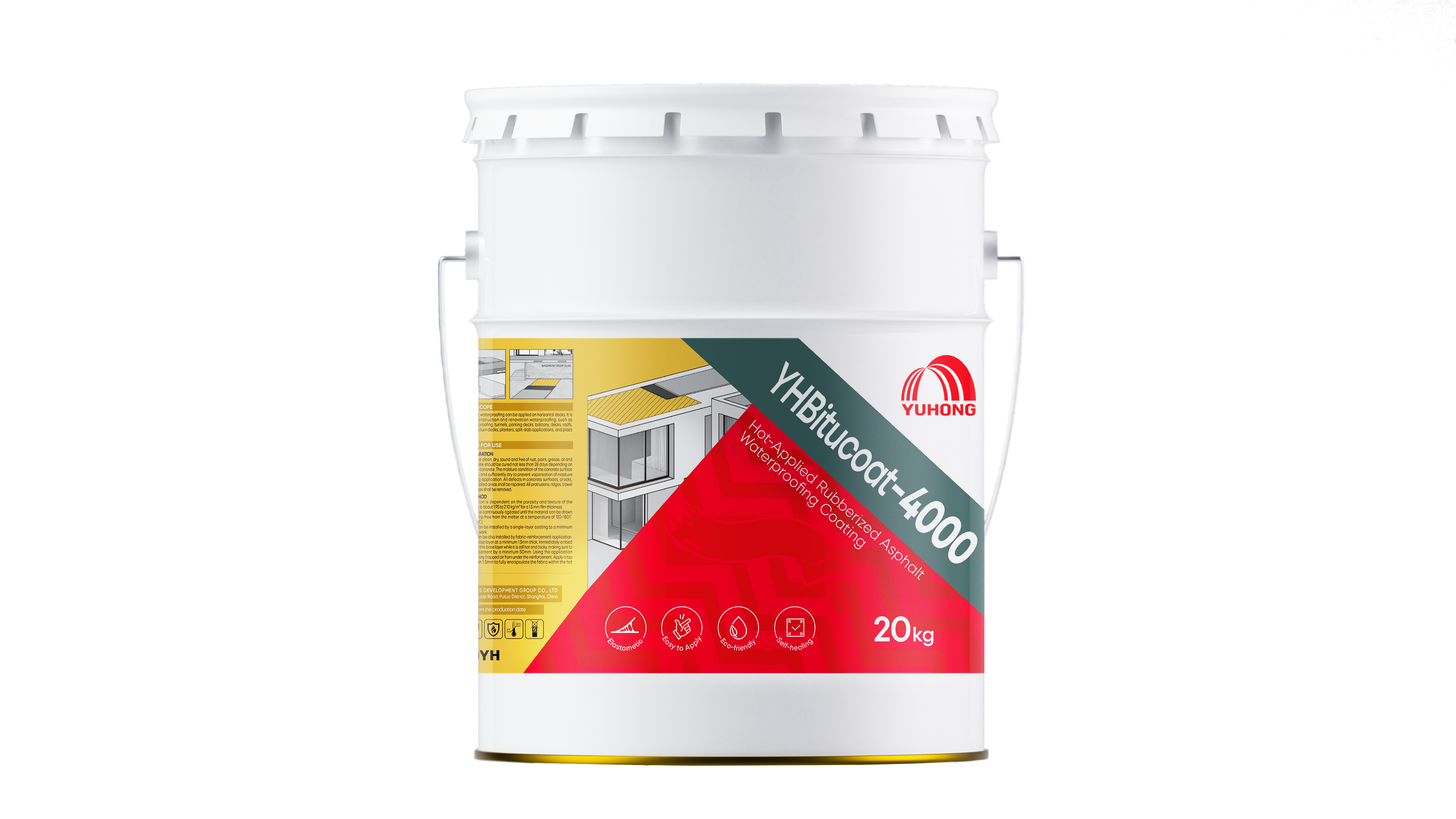 Hot-Applied Rubberized Asphalt Waterproofing Coating