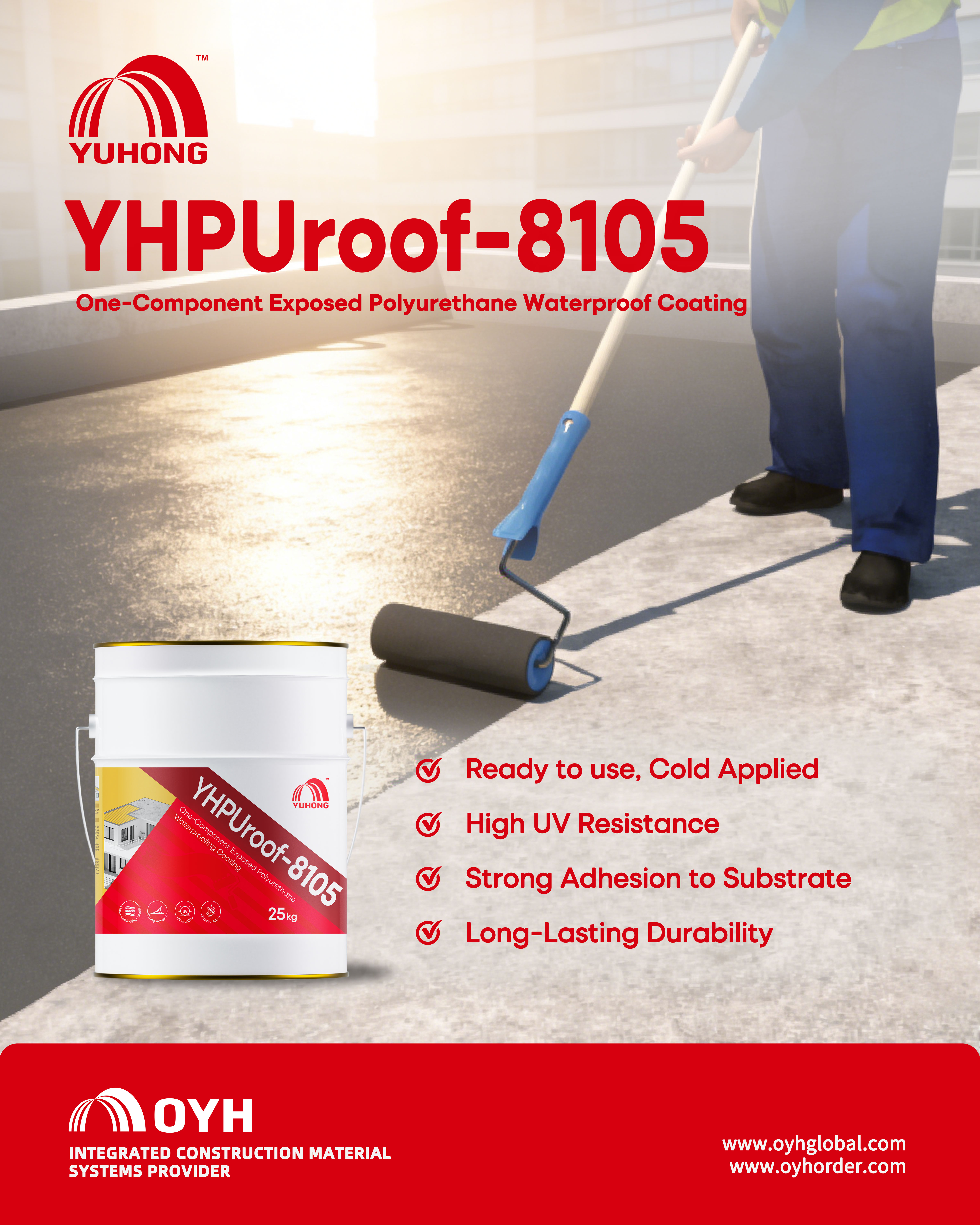 One-Component Exposed Polyurethane Waterproof Coating